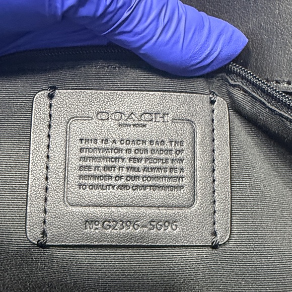 Coach City Tote Bag Dark Brown & Black - Picture 11 of 17